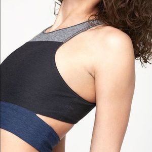 Outdoor Voice Tri-Tone Slashback Crop